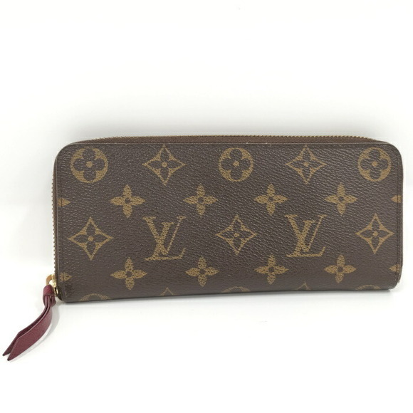 Louis Vuitton Monogram Fuchsia Portefeuille Clemence Round Zipper Long Wallet - Picture 1 of 9